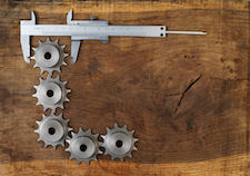 Product Telemetry Marketing - caliper measuring gears